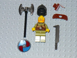 LEGO Castle Viking Warrior barbarian sword shield axe green armor 31132 21343 - Picture 1 of 4