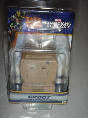 MARVEL Guardianes de la Galaxia GOTG Groot Madera Tótem Tiki Figura Apilable NUEVO Foto 1 de 4