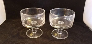 2 composte da dessert vintage in vetro trasparente - Foto 1 di 4