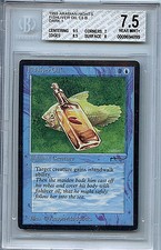 MTG Arabian Nights Fishliver Oil BGS 7.5 NM+ Magic Card  9.5 centering 4099