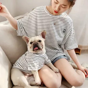 Vestiti abbinati per proprietari e animali domestici per cani di piccola media taglia. Costume, vestito, camicia per animali domestici - Foto 1 di 16