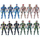 Military Playset Special Force Action Figures Kids Toys Plastic 9cm Soldier Men