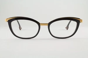 Rare Authentic Face a Face BOCCA CHIC 2 Col 902 53mm Black Gold Glasses Italy - Picture 1 of 6