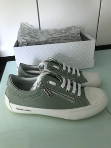 Candice Cooper ROCK DELUXE ZIP Sneaker, Gr. 38,5, salbei-grün, wollweiß, neu - Bild 1 von 5