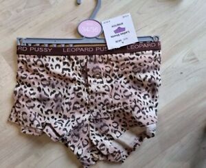Ladies Leopard Pattern Shorts/briefs/knickers  Size 34/36" Hips