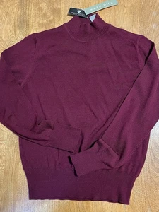 Suéter Pullover Kate Hill Pequeño Ciruela Púrpura Lana Merino Cuello Redondo Minimalista - Imagen 1 de 7