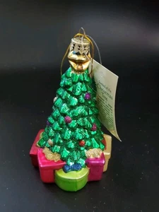 Árbol de Navidad de vidrio navideño con paquetes de adornos Bronners grande - Imagen 1 de 8