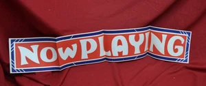 BANNER DE TEATRO AHORA TOCANDO * VINTAGE Y ORIGINAL - Imagen 1 de 6