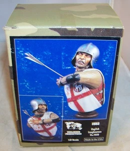 VERLINDEN 1:5 1/5 ENGLISH LONGBOWMAN ARCHER SHOT CIRCA 1450 RESIN BUST 1552 NIB - Picture 1 of 1