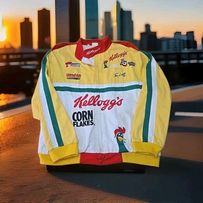 Chaqueta Terry Labonte #5 De Colección Años 90 Para Hombre Talla XL Abrigo Amarillo Kellogg's Racing Foto 1 de 4