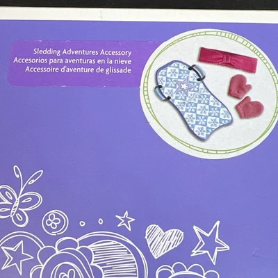 Nuevo American Girl Trineo Invierno Vacaciones Accesorio Trineo Rosa Mitones Diadema Foto 1 de 4