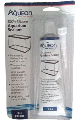 Sellador de silicona transparente para acuario Aqueon 3 OZ Nuevo en paquete Foto 1 de 2