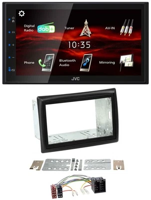 JVC USB Bluetooth MP3 DAB 2DIN Autoradio für Renault Megane 2002-2008 - Bild 1 von 4