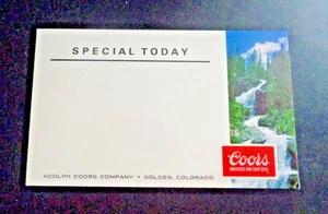 NEW Vintage Coors Beer Rediclip Menu Card FREE SHIPPING - Picture 1 of 1