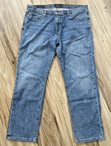 Jeans Lucky Brand 221 Original Pierna Recta Para Hombre 38x30 (38x27) Azul Bigote - Imagen 1 de 22