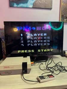 NES Action Set CIB mit Konsole Gun Controller Kabel + Plastikfolie getestet/funktioniert - Bild 1 von 3