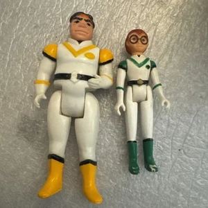 Hunk & Pidge Pilot Voltron Panosh Place 1984 Figures - Picture 1 of 2