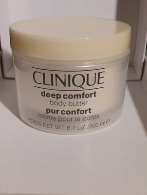 Clinique Deep Comfort Body Butter 6.7 Oz/200ml Full Size NEW Sealed  Free Shipp - Image 1 of 3