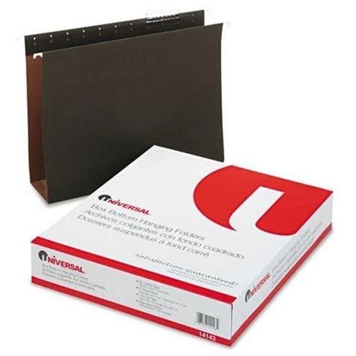 Carpeta colgante de tablero de prensado inferior de caja de tres pulgadas Universal Office Products 14143 Foto 1 de 1