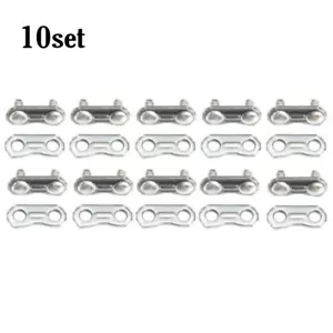 10 Sätze Edelstahl Kettensäge Kettenverbindungsglied Fit Für 325 058 Kettenverbi - Bild 1 von 6