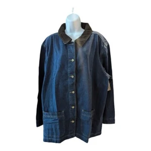 Cabin Creek Barn Coat Denim Women's Plus Sz 2X - Picture 1 of 3