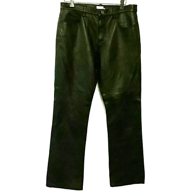 Calvin Klein leather pants butter soft leather pants black 9 - Image 1 of 4