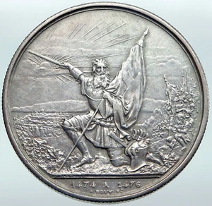 1874 SUIZA Cantón ST GALLEN Festival de Tiro Moneda de Plata Suiza 5Fr i87255 - Imagen 1 de 3