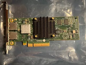 Chelsio T520-BT Dual Port 10GbE Network Card Full Height Bracket - Picture 1 of 3
