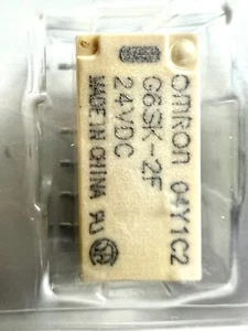 Relé de alimentación/señal G6SK-2F-DC24 DPDT enganchado 0,013A (bobina) 24 VDC (bobina) 300 mW - Imagen 1 de 4