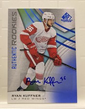 2019-20 Upper Deck SP Game Used Blue Auto #140 Ryan Kuffner RC AUTO