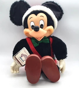 De colección. Juguete de peluche Applause 15" Mickey Mouse Santa Disney con etiquetas originales - Imagen 1 de 8