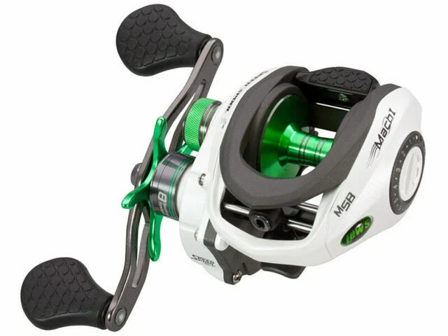Lew's Mach I 3000 7.5:1 15Lb Star Drag Baitcast Reel - White (MH1SHA)