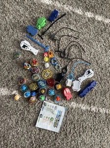 Lote BEYBLADES ~ Prendas superiores ~ Lanzadores ~ Cables de rasgado ~ Hojas ~ Paquete - Imagen 1 de 5