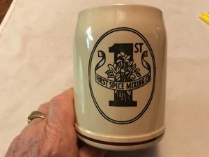 First Spice Mixing Co. Vintage Stoneware Pottery Mug - Picture 1 of 6