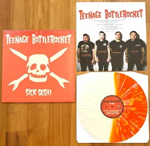 TEENAGE BOTTLEROCKET Sick Sesh ORANGE-CLEAR VINYL LP screeching weasel ergs nofx - Picture 1 of 2