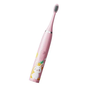 Cute Bunny Pink Electric Toothbrush For Kids IP7 Waterproof - Picture 1 of 12