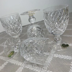 Vintage Waterford Donegal Claret Weingläser 4er Set Kristall Stielgläser NEUWERTIG - Bild 1 von 11