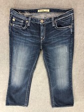 Big Star Maddie Jeans 33XXL Mid Rise Dark Wash Denim Natural Fade Women's