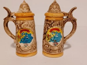 Vintage Bier Stein Salz & Pfefferstreuer Kenmar Japan Kentucky Souvenir - Bild 1 von 7