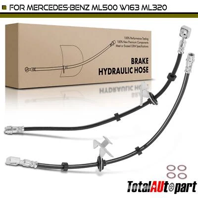 2x Manguera hidráulica de freno delantera Mercedes-Benz W163 ML320 1998-2003 ML350 ML430 Foto 1 de 4