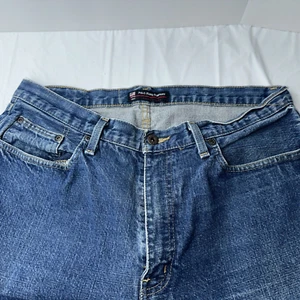 VTG Ralph Lauren US Polo Assn Baggy Men 34x30 Blue Denim Jeans 100% Cotton USA - Picture 1 of 16
