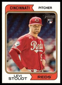 2023 Topps Heritage High Number Levi Stoudt Atlanta Braves #591 - Imagen 1 de 2