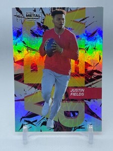 2021 Skybox Metal Universe Champions Arc Weld Justin Fields #AW-13 Rookie RC