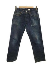 EVISU Jeans Denim Indigo 2000 No.1 White Seagull Paint W30 N56