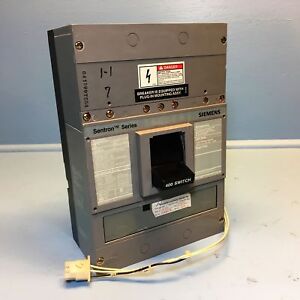 Siemens HJXD63S400A 400A Sentron Molded Case Switch w/ LV Switch 600V 3P 400 Amp
