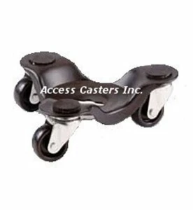 12A9442 12" Tri Steel Dolly Shepherd Hardware Swivel Casters, 300 lb. Capacity - Picture 1 of 1