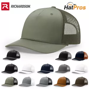 Cappello camionista Richardson 5 pannelli pinch 112FPR corda OSFM regolabile snapback - Foto 1 di 66