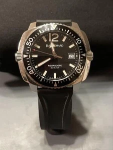JEANRICHARD Aquascope 60140-2 Black Diver Self-winding Men's Watch From Japan JP - Picture 1 of 5