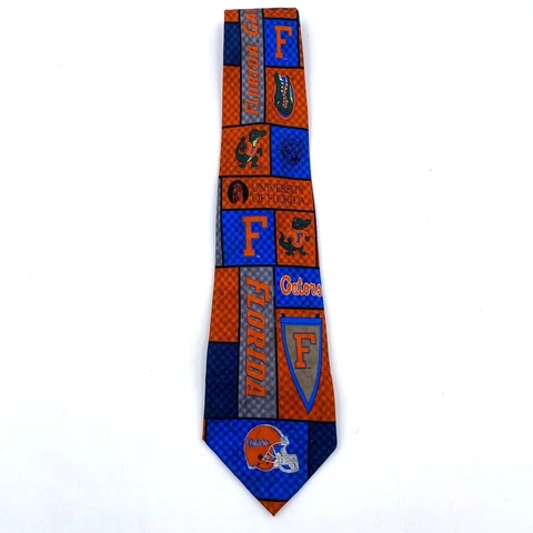 Eagle Neckwear University of Florida Gators Tie UF Football 100% Silk College Cover
