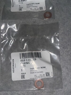 Junta tórica boquilla inyección combustible Volkswagen of America 059130519 Foto 1 de 4